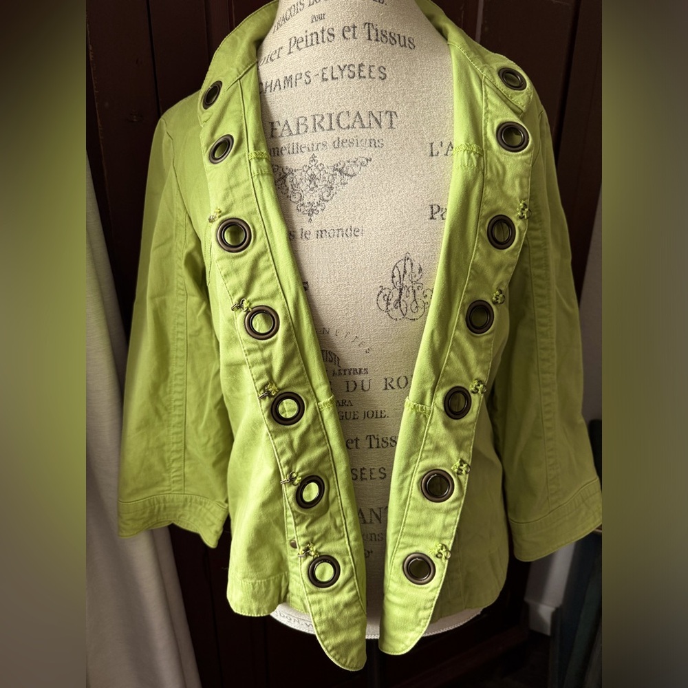 Live a Little Large Cotton Jacket Coat Blazer